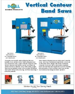 DoALL Vertical Contour band saw brochure clip